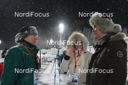 03.12.2010, Oestersund, Sweden (SWE): Manfred Geyer (GER), headcoach Team Korea, Nicole Resch (GER), secretary general IBU, Anders Besseberg (NOR), president of IBU, International Biathlon Union - IBU world cup biathlon, sprint women, Oestersund (SWE). www.nordicfocus.com. © Manzoni/NordicFocus. Every downloaded picture is fee-liable.