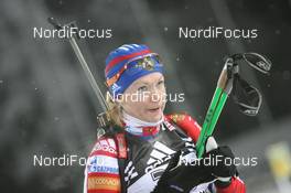 03.12.2010, Oestersund, Sweden (SWE): Anna Boulygina (RUS), Madshus, Rottefella, KV+, adidas - IBU world cup biathlon, sprint women, Oestersund (SWE). www.nordicfocus.com. © Manzoni/NordicFocus. Every downloaded picture is fee-liable.