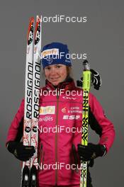 29.11.2010, Oestersund, Sweden (SWE): Marie Dorin (FRA), Rossignol, Rottefella, OneWay - IBU world cup biathlon, training, Oestersund (SWE). www.nordicfocus.com. © Manzoni/NordicFocus. Every downloaded picture is fee-liable.