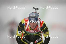 12.12.2010, Hochfilzen, Austria (AUT): Vincent Jay (FRA), Fischer, Rottefella, OneWay - IBU world cup biathlon, relay men, Hochfilzen (AUT). www.nordicfocus.com. © Manzoni/NordicFocus. Every downloaded picture is fee-liable.
