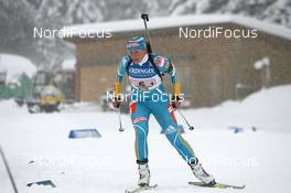 11.12.2010, Hochfilzen, Austria (AUT): Oksana Khvostenko (UKR), Fischer, Salomon, Swix - IBU world cup biathlon, relay women, Hochfilzen (AUT). www.nordicfocus.com. © Manzoni/NordicFocus. Every downloaded picture is fee-liable.