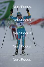 11.12.2010, Hochfilzen, Austria (AUT): Valj Semerenko (UKR), Fischer, Salomon, Swix - IBU world cup biathlon, relay women, Hochfilzen (AUT). www.nordicfocus.com. © Manzoni/NordicFocus. Every downloaded picture is fee-liable.