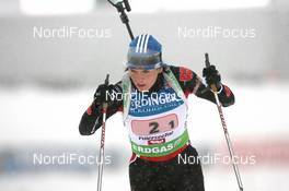11.12.2010, Hochfilzen, Austria (AUT): Kathrin Hitzer (GER), Madshus, Rottefella, Swix, adidas - IBU world cup biathlon, relay women, Hochfilzen (AUT). www.nordicfocus.com. © Manzoni/NordicFocus. Every downloaded picture is fee-liable.