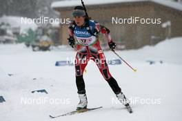 11.12.2010, Hochfilzen, Austria (AUT): Megan Imrie (CAN), Salomon, Leki - IBU world cup biathlon, relay women, Hochfilzen (AUT). www.nordicfocus.com. © Manzoni/NordicFocus. Every downloaded picture is fee-liable.
