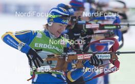 19.12.2010, Pokljuka, Slovenia (SLO): Anna Carin Zidek (SWE), Salomon, Leki, adidas - IBU world cup biathlon, relay mixed, Pokljuka (SLO). www.nordicfocus.com. © Miko/NordicFocus. Every downloaded picture is fee-liable.
