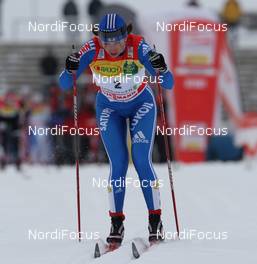 02.01.2010, Oberhof, Germany (GER): Natalia Korosteleva (RUS), Madshus, Rottefella, Swix, adidas  - FIS world cup cross-country, tour de ski, 10km women handicap start, Oberhof (GER). www.nordicfocus.com. © Hemmersbach/NordicFocus. Every downloaded picture is fee-liable.