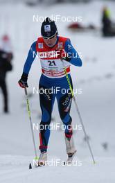 07.01.2010, Cortina-Toblach, Italy (ITA): Karine Laurent Philippot (FRA), Rossignol, Rottefella, One Way, Odlo  - FIS world cup cross-country, tour de ski, 5km women, Cortina-Toblach (ITA). www.nordicfocus.com. © Hemmersbach/NordicFocus. Every downloaded picture is fee-liable.