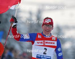10.01.2010, Val di Fiemme, Italy (ITA): TdS overall winner and todays fastest Lukas Bauer (CZE), Fischer, Rottefella, Alpina, Swix, Toko  - FIS world cup cross-country, tour de ski, final climb men, Val di Fiemme (ITA). www.nordicfocus.com. © Hemmersbach/NordicFocus. Every downloaded picture is fee-liable.