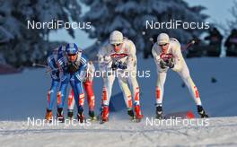 17.01.2010, Otepaeae, Estland (EST): group, in front l-r: Andrey Parfenov (RUS), Fischer, Rottefella, Alpina, Swix, Teodor Peterson (SWE), Madshus, Komperdell, Alpina  - FIS world cup cross-country, individual sprint, Otepaeae (EST). www.nordicfocus.com. © Hemmersbach/NordicFocus. Every downloaded picture is fee-liable.