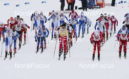 06.03.2010, Lahti, Finland (FIN): mass start - FIS world cup cross-country, pursuit women, Lahti (FIN). www.nordicfocus.com. © Laiho/NordicFocus. Every downloaded picture is fee-liable.