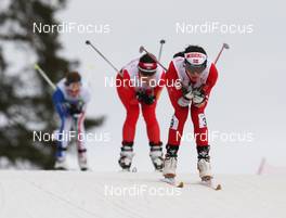 13.03.2010, Holmenkollen, Norway (NOR): Group, in front Heidi Weng (NOR), Rossignol, Swix - FIS world cup cross-country, 30km women, Holmenkollen (NOR). www.nordicfocus.com. © Hemmersbach/NordicFocus. Every downloaded picture is fee-liable.