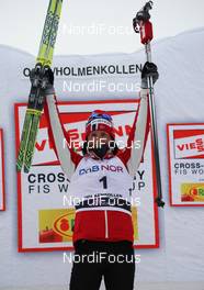 13.03.2010, Holmenkollen, Norway (NOR): todays winner Marit Bjoergen (NOR), Fischer, Rottefella, Swix  - FIS world cup cross-country, 30km women, Holmenkollen (NOR). www.nordicfocus.com. © Hemmersbach/NordicFocus. Every downloaded picture is fee-liable.