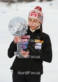 19.03.2010, Falun, Sweden (SWE): Justyna Kowalczyk (POL), Fischer, Salomon, Swix  - FIS world cup cross-country, cups, Falun (SWE). www.nordicfocus.com. © Felgenhauer/NordicFocus. Every downloaded picture is fee-liable.