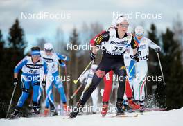 20.03.2010, Falun, Sweden (SWE): Katrin Zeller (GER), Rossignol, Rottefella, One Way, adidas, leading a group - FIS world cup cross-country, pursuit women, Falun (SWE). www.nordicfocus.com. © Felgenhauer/NordicFocus. Every downloaded picture is fee-liable.