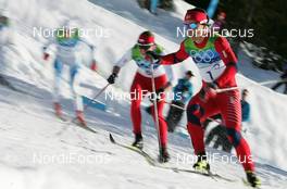 17.02.2010, Whistler, Canada (CAN): r-l:Marit Bjoergen (NOR), Fischer, Rottefella, Swix, Justyna Kowalczyk (POL), Fischer, Salomon, Swix - Olympic Winter Games Vancouver 2010, cross-country, individual sprint, Whistler (CAN). www.nordicfocus.com. © NordicFocus. Every downloaded picture is fee-liable.