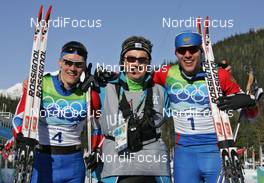 17.02.2010, Whistler, Canada (CAN): group, l-r: Nikita Kriukov (RUS), Rossignol, Rottefella, Swix, adidas, Georgy Khadikov (RUS) Vanoc Jury Cross Country, Alexander Panzhinskiy (RUS), Adidas, Rossignol, Swix  - Olympic Winter Games Vancouver 2010, cross-country, individual sprint, Whistler (CAN). www.nordicfocus.com. © NordicFocus. Every downloaded picture is fee-liable.