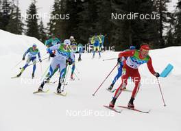 28.02.2010, Whistler, Canada (CAN): l-r: Andrus Veerpalu (EST), Fischer, Salomon, Swix, James Southam (USA), Atomic, Swix - Olympic Winter Games Vancouver 2010, cross-country, mass men, Whistler (CAN). www.nordicfocus.com. © NordicFocus. Every downloaded picture is fee-liable.