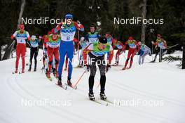 28.02.2010, Whistler, Canada (CAN): George Grey (CAN), Fischer, leading - Olympic Winter Games Vancouver 2010, cross-country, mass men, Whistler (CAN). www.nordicfocus.com. © NordicFocus. Every downloaded picture is fee-liable.