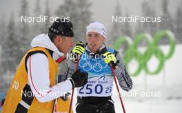 11.02.2010, Whistler, Canada (CAN): l-r: Cuno Schreil and Tim Tscharnke (GER) - Olympic Winter Games Vancouver 2010, cross-country, training, Whistler (CAN). www.nordicfocus.com. © NordicFocus. Every downloaded picture is fee-liable.