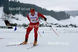 17.01.2010, Marbach, Switzerland (SUI): Christian Stebler (SUI), Rossignol, Rottefella, adidas - Swiss National Championships 2010, cross-country, relay men, Marbach (SUI). www.nordicfocus.com. © Manzoni/NordicFocus. Every downloaded picture is fee-liable.