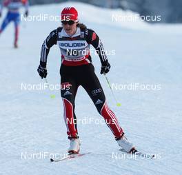 20.11.2010, Gaellivare, Sweden (SWE): Katrin Zeller (GER), Rossignol, Rottefella, One Way, adidas  - FIS world cup cross-country, 10km women, Gaellivare (SWE). www.nordicfocus.com. © Hemmersbach/NordicFocus. Every downloaded picture is fee-liable.