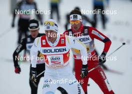 21.11.2010, Gaellivare, Sweden (SWE): group, in front Daniel Rickardsson (SWE), Fischer, Salomon, Swix  - FIS world cup cross-country, 4x10km men, Gaellivare (SWE). www.nordicfocus.com. © Hemmersbach/NordicFocus. Every downloaded picture is fee-liable.
