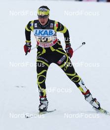 21.11.2010, Gaellivare, Sweden (SWE): Laure Barthelemy (FRA), Fischer, Salomon, Swix, One Way  - FIS world cup cross-country, 4x5km women, Gaellivare (SWE). www.nordicfocus.com. © Hemmersbach/NordicFocus. Every downloaded picture is fee-liable.