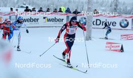 26.11.2010, Kuusamo, Finland (FIN): Justyna Kowalczyk (POL), Fischer, Salomon, Swix, leads the race - FIS world cup cross-country, individual sprint, Kuusamo (FIN). www.nordicfocus.com © Felgenhauer/NordicFocus. Every downloaded picture is fee-liable.