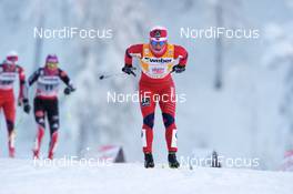 26.11.2010, Kuusamo, Finland (FIN): Marit Bjoergen (NOR), Fischer, Rottefella, Swix, ahead of the race - FIS world cup cross-country, individual sprint, Kuusamo (FIN). www.nordicfocus.com © Felgenhauer/NordicFocus. Every downloaded picture is fee-liable.