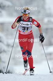 11.12.2010, Davos, Switzerland (SUI): Marthe Kristoffersen (NOR), Atomic, Salomon, Swix  - FIS world cup cross-country, 10km women, Davos (SUI). www.nordicfocus.com. Â© Felgenhauer/NordicFocus. Every downloaded picture is fee-liable.
