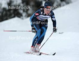 11.12.2010, Davos, Switzerland (SUI): Krista Lahteenmaki (FIN), Madshus, Craft  - FIS world cup cross-country, 10km women, Davos (SUI). www.nordicfocus.com. Â© Felgenhauer/NordicFocus. Every downloaded picture is fee-liable.