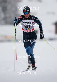 11.12.2010, Davos, Switzerland (SUI): Riikka Sarasoja (FIN), Salomon, One Way  - FIS world cup cross-country, 10km women, Davos (SUI). www.nordicfocus.com. © Laiho/NordicFocus. Every downloaded picture is fee-liable.