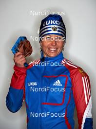 10.12.2010, Davos, Switzerland (SUI): Natalia Korosteleva (RUS), Fischer, Alpina, Rottefella, Swix, adidas - FIS world cup cross-country, training, Davos (SUI). www.nordicfocus.com. © Felgenhauer/NordicFocus. Every downloaded picture is fee-liable.