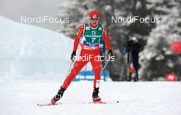 10.01.2010, Val di Fiemme, Italy (ITA): Bill Demong (USA), Atomic  - FIS world cup nordic combined, individual gundersen HS134/10km, Val di Fiemme (ITA). www.nordicfocus.com. © Felgenhauer/NordicFocus. Every downloaded picture is fee-liable.