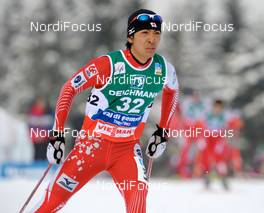10.01.2010, Val di Fiemme, Italy (ITA): Akito Watabe (JPN), Fischer, Rottefella  - FIS world cup nordic combined, individual gundersen HS134/10km, Val di Fiemme (ITA). www.nordicfocus.com. © Felgenhauer/NordicFocus. Every downloaded picture is fee-liable.
