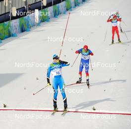 25.02.2010, Whistler, Canada (CAN): l-r: Hannu Manninen (FIN), Fischer, Rottefella, Start, Pavel Churavy (CZE), Atomic  - Olympic Winter Games Vancouver 2010, nordic combined, individual gundersen HS140/10km, Whistler (CAN). www.nordicfocus.com. © NordicFocus. Every downloaded picture is fee-liable.
