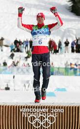 25.02.2010, Whistler, Canada (CAN): Bill Demong (USA), Atomic  - Olympic Winter Games Vancouver 2010, nordic combined, individual gundersen HS140/10km, Whistler (CAN). www.nordicfocus.com. © NordicFocus. Every downloaded picture is fee-liable.