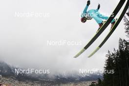 02.01.2010, Innsbruck, Austria (AUT): Harri Olli (FIN), Fischer  - FIS world cup ski jumping, four hills tournament, individual HS130, training, Innsbruck (AUT). www.nordicfocus.com. © Domanski/NordicFocus. Every downloaded picture is fee-liable.