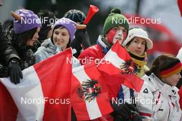 06.01.2010, Bischofshofen, Austria (AUT): Spectators  - FIS world cup ski jumping, four hills tournament, individual HS140, Bischofshofen (AUT). www.nordicfocus.com. © Domanski/NordicFocus. Every downloaded picture is fee-liable.