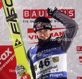 03.02.2010, Klingenthal, Germany (GER): Adam Malysz (POL), Fischer  - FIS world cup ski jumping, individual HS140, Klingenthal (GER). www.nordicfocus.com. © Domanski/NordicFocus. Every downloaded picture is fee-liable.