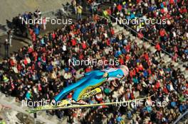 14.03.2010, Holmenkollen, Norway (NOR): Manuel Fettner (AUT), Fischer - FIS world cup ski jumping, individual HS134, Holmenkollen (NOR). www.nordicfocus.com. © Felgenhauer/NordicFocus. Every downloaded picture is fee-liable.