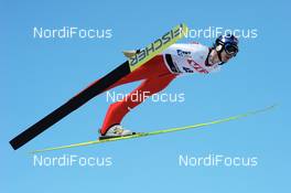 14.03.2010, Holmenkollen, Norway (NOR): Thomas Morgenstern (AUT), Fischer - FIS world cup ski jumping, individual HS134, Holmenkollen (NOR). www.nordicfocus.com. © Felgenhauer/NordicFocus. Every downloaded picture is fee-liable.