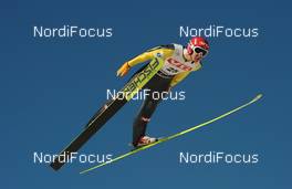 14.03.2010, Holmenkollen, Norway (NOR): Roar Ljoekelsoey (NOR), Fischer - FIS world cup ski jumping, individual HS134, Holmenkollen (NOR). www.nordicfocus.com. © Felgenhauer/NordicFocus. Every downloaded picture is fee-liable.