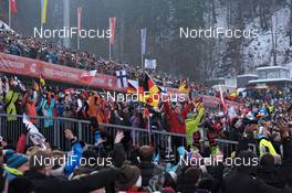 29.12.2010, Oberstdorf, Germany (GER): spectators in Oberstdorf - FIS world cup ski jumping, four hills tournament, individual HS137, Oberstdorf (GER). www.nordicfocus.com. Â© Felgenhauer/NordicFocus. Every downloaded picture is fee-liable.
