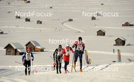 23.01.2010, Lienz, Austria (AUT): athletes in the long uphill - Dolomiten Classicrace, Lienz (AUT). www.nordicfocus.com. © Felgenhauer/NordicFocus. Every downloaded picture is fee-liable.