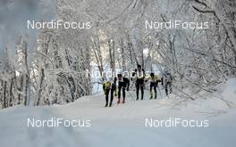 23.01.2010, Lienz, Austria (AUT): the top group in a winter wonderland - Dolomiten Classicrace, Lienz (AUT). www.nordicfocus.com. © Felgenhauer/NordicFocus. Every downloaded picture is fee-liable.