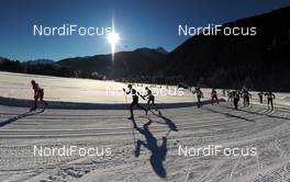 23.01.2010, Lienz, Austria (AUT): athletes on the suny track - Dolomiten Classicrace, Lienz (AUT). www.nordicfocus.com. © Felgenhauer/NordicFocus. Every downloaded picture is fee-liable.