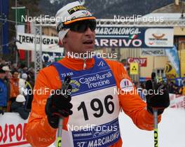 31.01.2010, Val di Fiemme, Italy (ITA): Alexandre Rousselet (FRA), One Way - FIS Marathon Cup Marcialonga, Val di Fiemme (ITA). www.nordicfocus.com. © Hemmersbach/NordicFocus. Every downloaded picture is fee-liable.