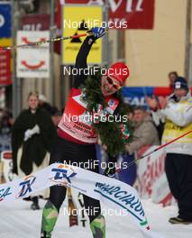 31.01.2010, Val di Fiemme, Italy (ITA): Jenny Hansson (SWE), Leki - FIS Marathon Cup Marcialonga, Val di Fiemme (ITA). www.nordicfocus.com. © Hemmersbach/NordicFocus. Every downloaded picture is fee-liable.