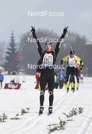 13.02.2010, St. Johann, Austria (AUT): Winner Manuel Schnurrer (GER) - Int. Tiroler Koasaloppet, St. Johann (AUT). www.nordicfocus.com. © Laiho/NordicFocus. Every downloaded picture is fee-liable.